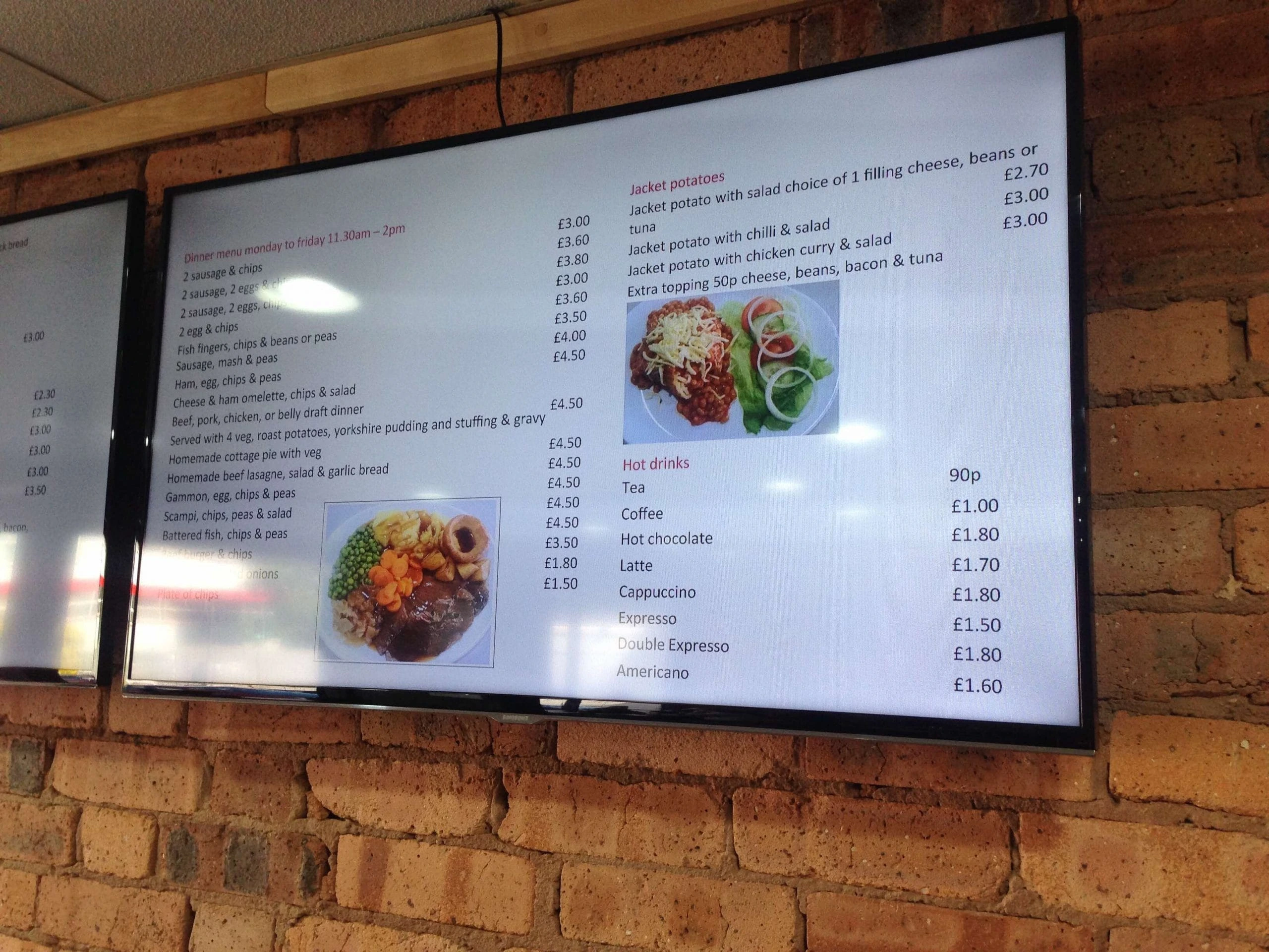 LED Menu by VegaSign