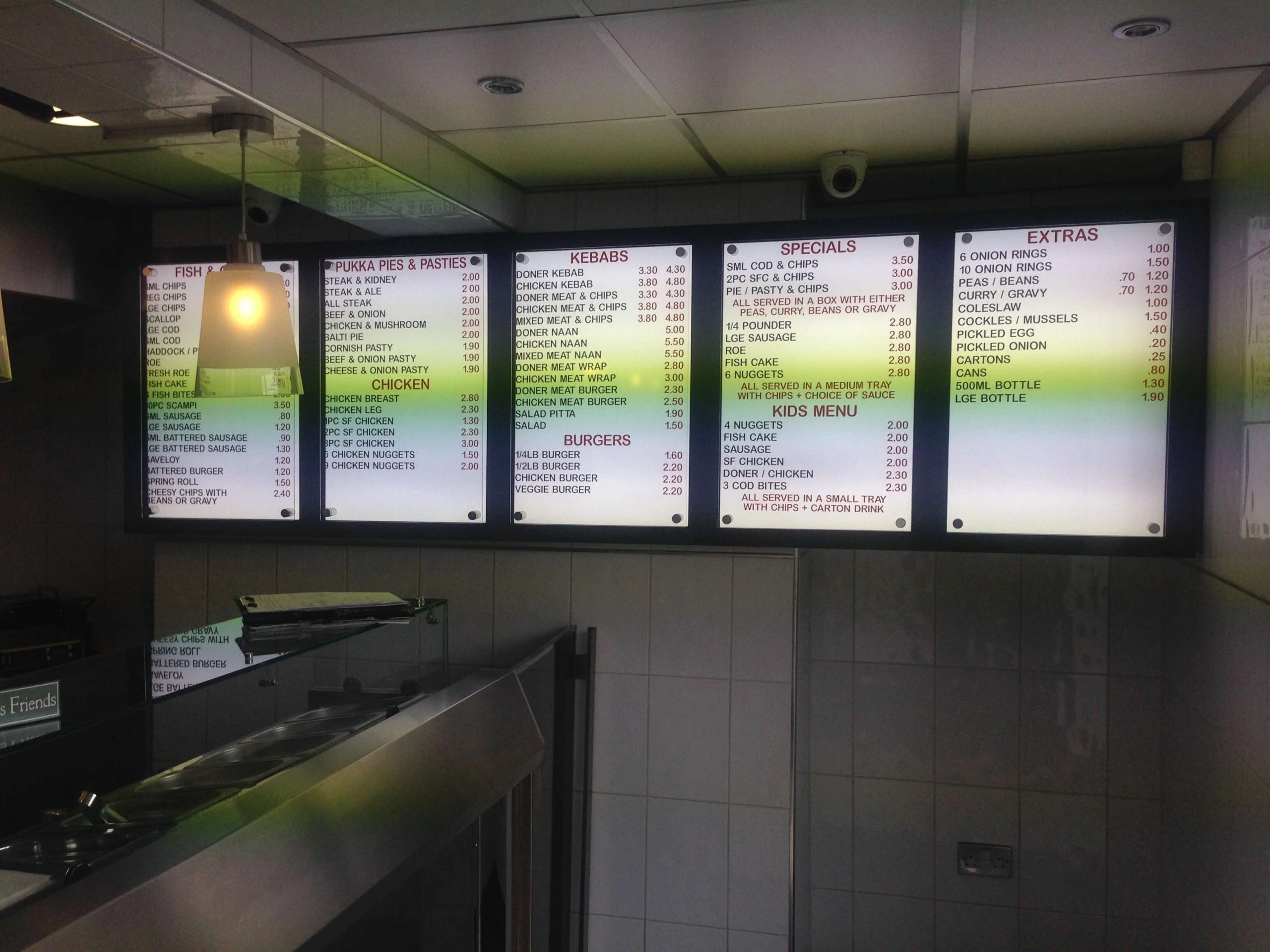 LED Menu by VegaSign